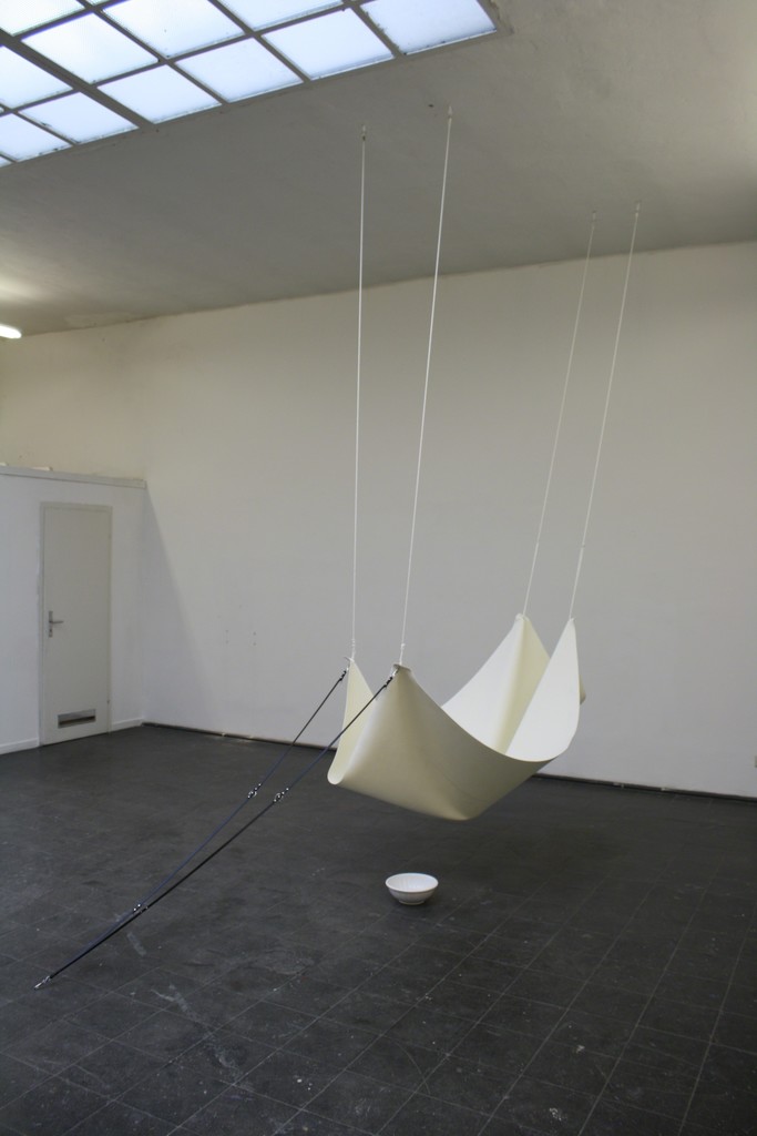 Tobias Hoffknecht - Untitled, 2015, Leather, Fabric, Ceramic, Dimension Variable Tobias Hoffknecht - Untitled, 2015, Leather, Fabric, Ceramic, Dimension Variable