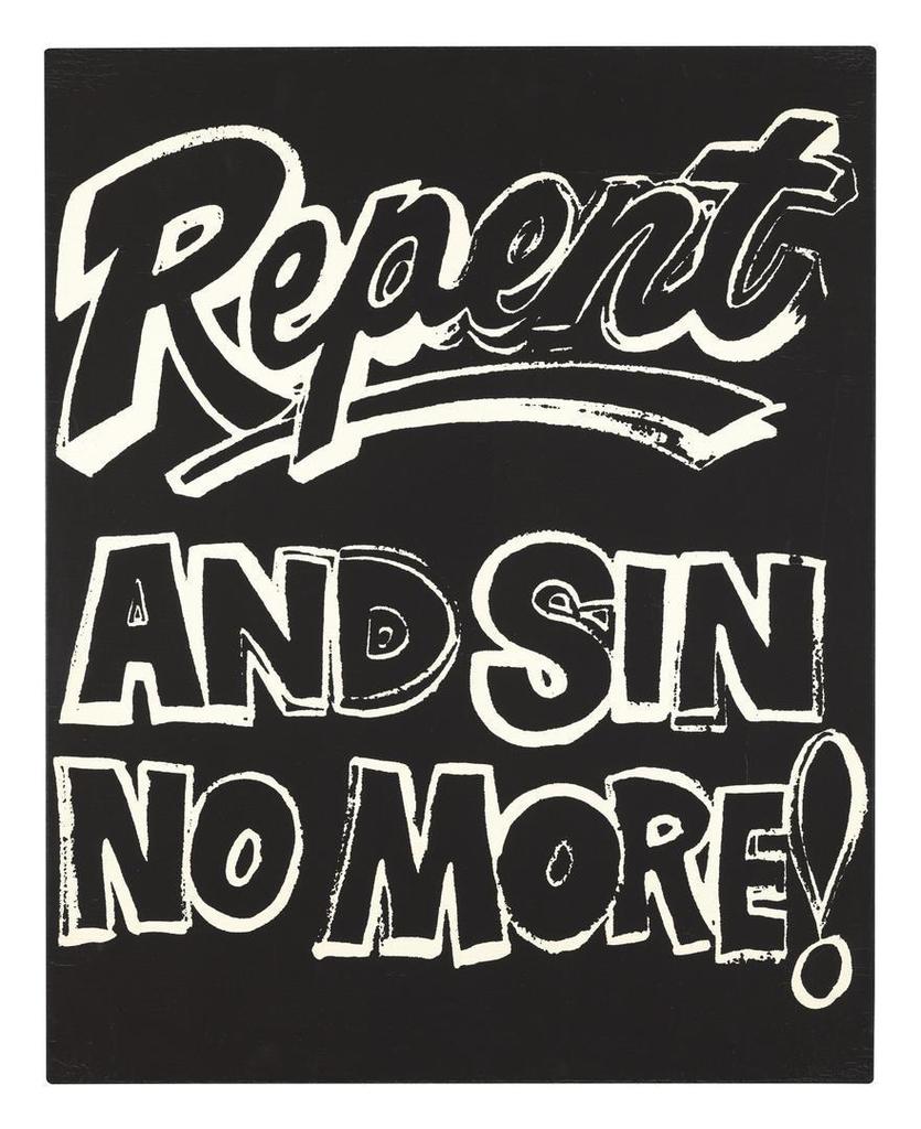Andy Warhol - Repent and Sin No More! (Negative)