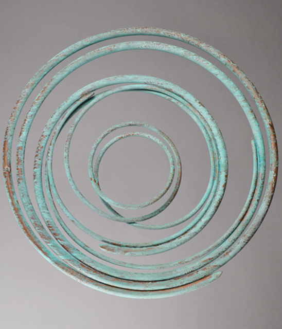 Mark Beattie, ‘Verdigris Spiral’, 2018, Sculpture, Weathered copper, Apotheosis Art