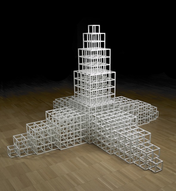 Sol LeWitt, ‘1 2 3 4 5 4 3 2 1 Cross and Tower’, 1984, Yale University Art Gallery