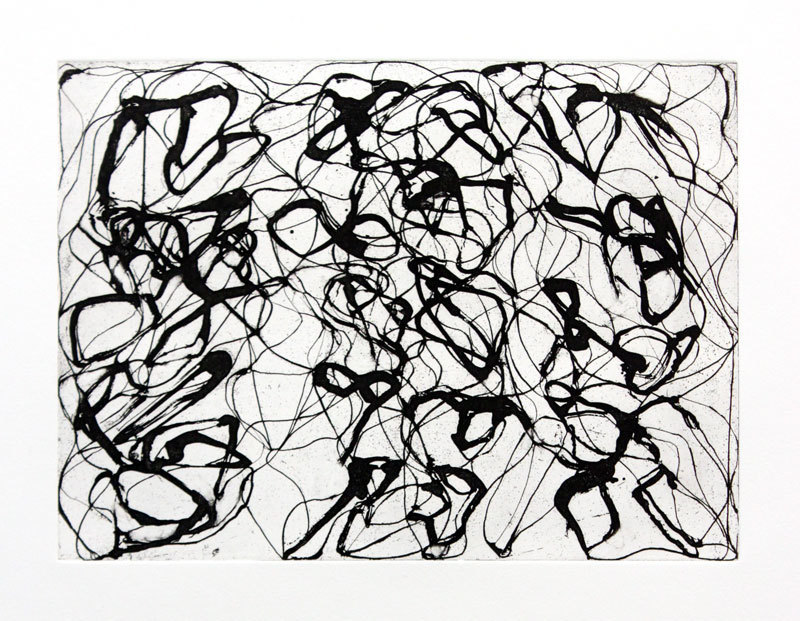 Brice Marden
After Botticelli II
1992-1993
Etching with aquatint on Twinrocker
handmade paper with deckled edge Brice Marden
After Botticelli II
1992-1993
Etching with aquatint on Twinrocker
handmade paper with deckled edge