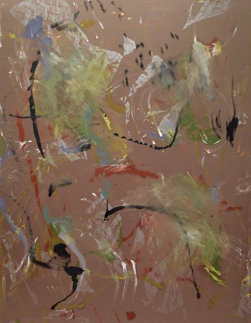 Bas van den Hurk, ‘The Sloth is a Chinese Poet upside down’, 2016, Painting, Silkscreen, oil paint and pigmnet powder on silk, NAVA Contemporary