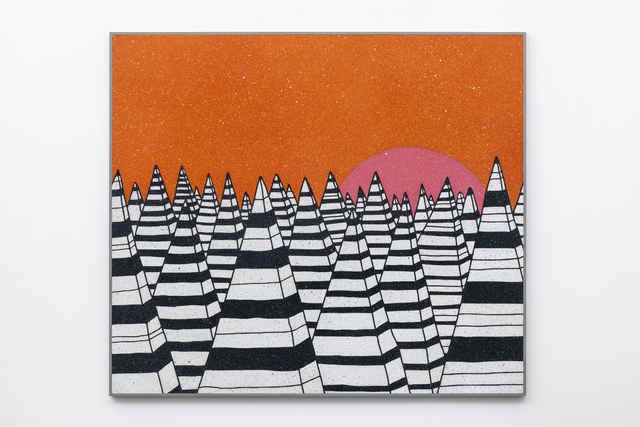 Rhys Coren, ‘Pointy-headed Peers’, 2018, Painting, Spray paint, acrylic and pencil on board, GRIMM