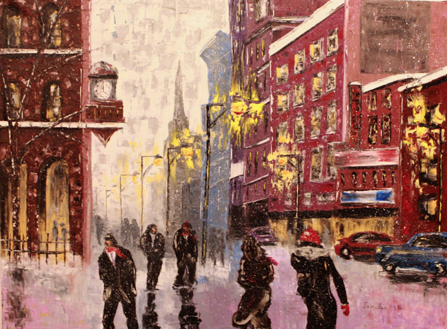 "Baby It's Cold Outside" by Emilie Beadle.
Oil on Canvas.
30" x 40" "Baby It's Cold Outside" by Emilie Beadle.
Oil on Canvas.
30" x 40"