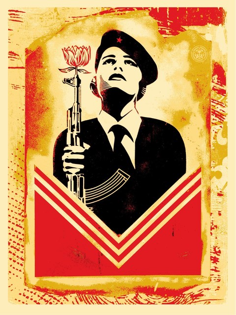 Shepard Fairey, ‘Peace Guard 2 Stencil (Lisbon)’, 2017, Black Book Gallery