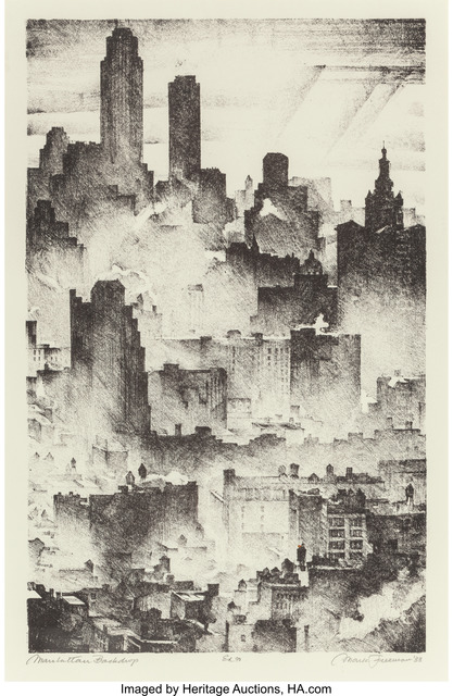 Mark Freeman, ‘Manhattan Backdrop’, 1933, Heritage Auctions