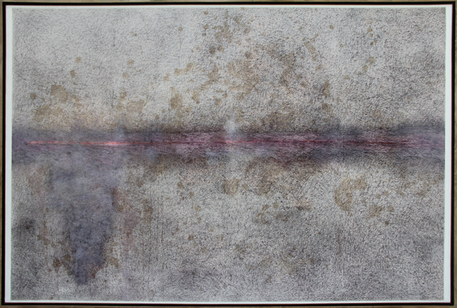 Entang Wiharso, ‘Scar’, 2019, Painting, Ballpoint, tea, and coffee on canvas, Mizuma Art Gallery