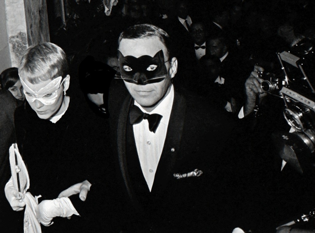 Image result for Frank Sinatra and Mia Farrow, Truman Capote's Black and White Ball, New York