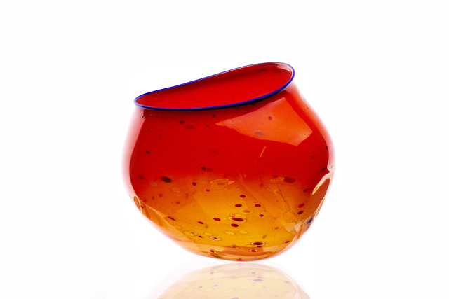 Dale Chihuly, ‘Large Basket Red with Blue Lip’, 1995, Modern Artifact