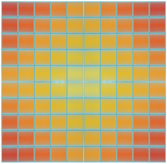 Richard Anuszkiewicz, ‘Centum A-D’, 1971, Sculpture, Ceramic Tiles Mounted to Wood Panel, RoGallery