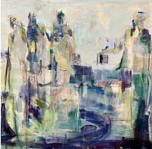 Catie Radney, ‘Walk With these People ’, 2020, Painting, Mixed Media, Shain Gallery