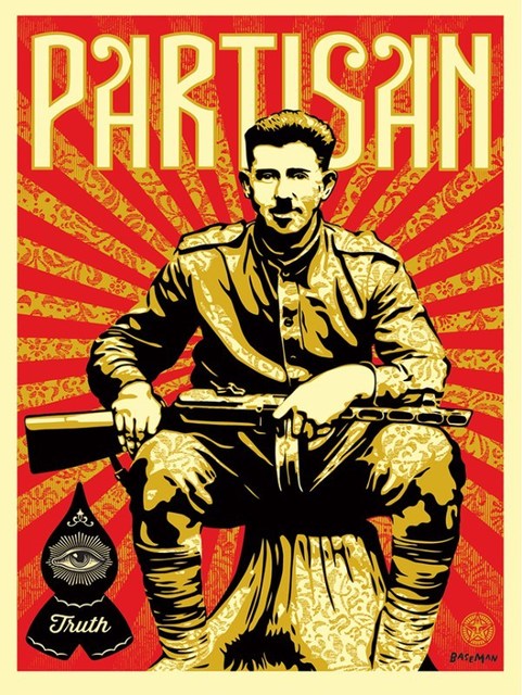 Shepard Fairey (OBEY), ‘Shepard Fairez x Gary Baseman Partisan Print’, 2013, Rudolf Budja Gallery