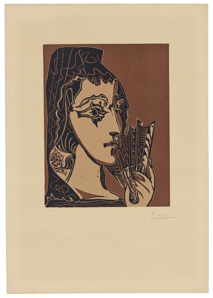 Pablo Picasso - Portrait de Jacqueline en Carmen (L'espagnole)