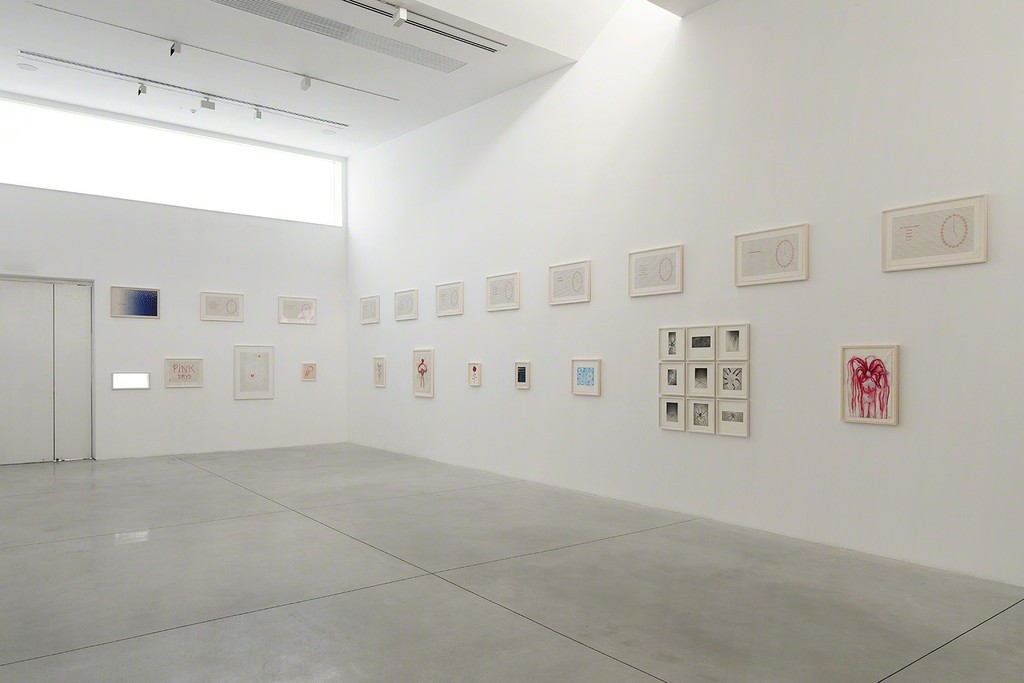 Installation view of Louise Bourgeois: Pink Days / Blue Days at Gordon Gallery in Tel Aviv (5Sept17-28Oct17).
© The Easton Foundation, Licensed by VAGA, NY,
Photo: Elad Sarig Installation view of Louise Bourgeois: Pink Days / Blue Days at Gordon Gallery in Tel Aviv (5Sept17-28Oct17).
© The Easton Foundation, Licensed by VAGA, NY,
Photo: Elad Sarig