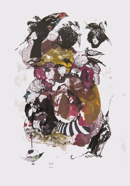 Frank David Valdés, ‘Circumstance 1’, 2018, Painting, Mixed media on paper, ArteMorfosis - Cuban Art Platform