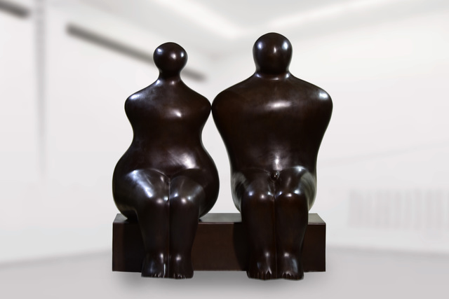 Pavel Quoytcheff, ‘Seated Couple’, 1994, Snow Pearl Art Gallery