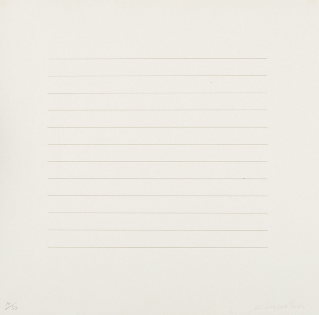 Agnes Martin, ‘Untitled’, 1973, Phillips