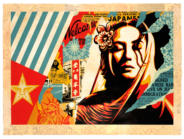 Shepard Fairey (OBEY), ‘Welcome Visitor ’, 2018, Galerie Ernst Hilger