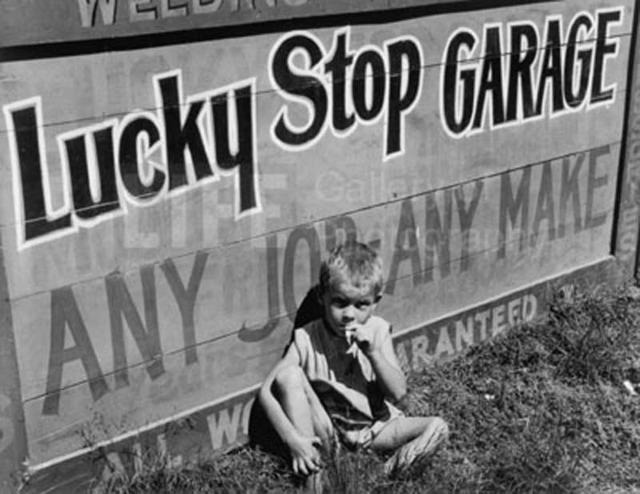 Margaret Bourke-White, ‘Lucky Stop Garage’, 1936, Photography, Silver Gelatin Print, Contessa Gallery