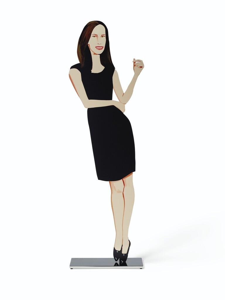 Alex Katz - Christy, from Black Dress Cutouts