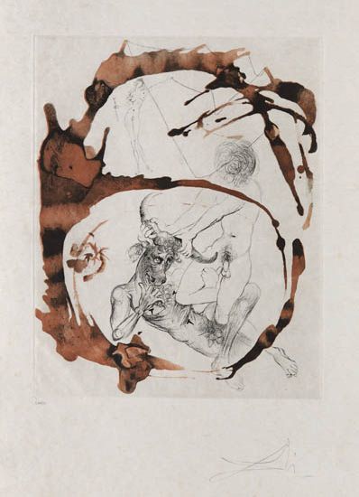 Salvador Dalí, ‘Theseus and Minotaurus’, 1965, Galerie d'Orsay