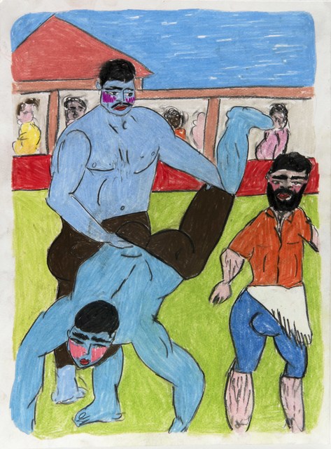 Soufiane Ababri, ‘Bedwork XXXVII ’, 2018, Drawing, Collage or other Work on Paper, Color pencil on paper, THE PILL®