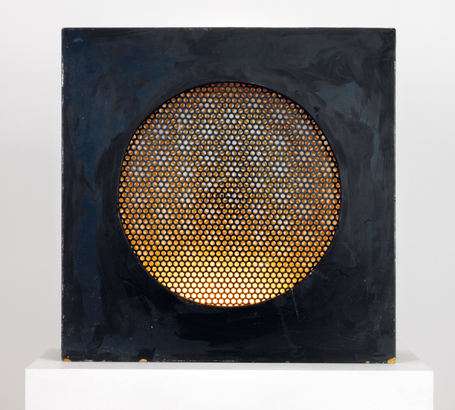 Antonio Asis, ‘Untitled’, 1961, Sculpture, Perforated metal, light bulb, wood, emulsion and electrical motor, ARCHEUS/POST-MODERN