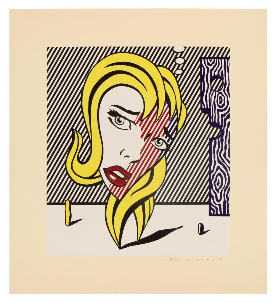 Roy Lichtenstein - Blonde, from the Surrealist series