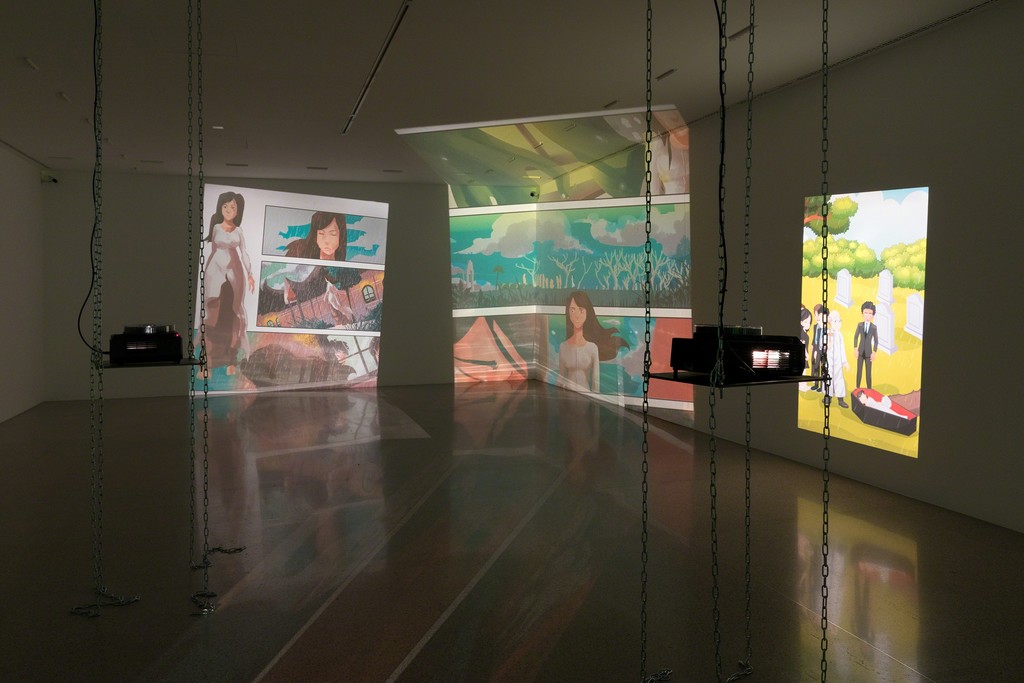 Exhibition view
Loretta Fahrenholz. Small Habit Revolution
Photo: Lisa Rastl
© mumok Exhibition view
Loretta Fahrenholz. Small Habit Revolution
Photo: Lisa Rastl
© mumok