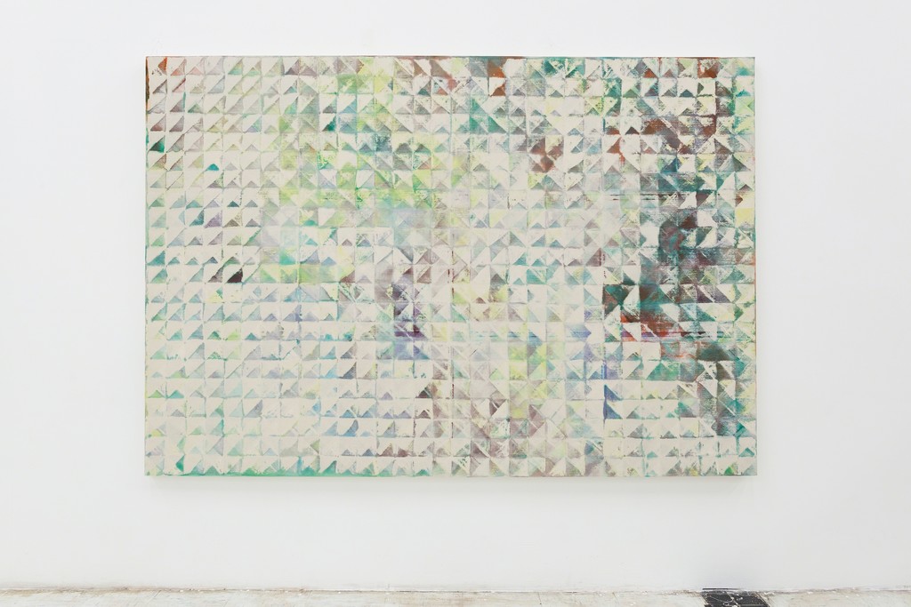 Lynne Golob Gelfman, Trued Surface, Thru 3, Acrylic on canvas, 66 x 96 inches Lynne Golob Gelfman, Trued Surface, Thru 3, Acrylic on canvas, 66 x 96 inches