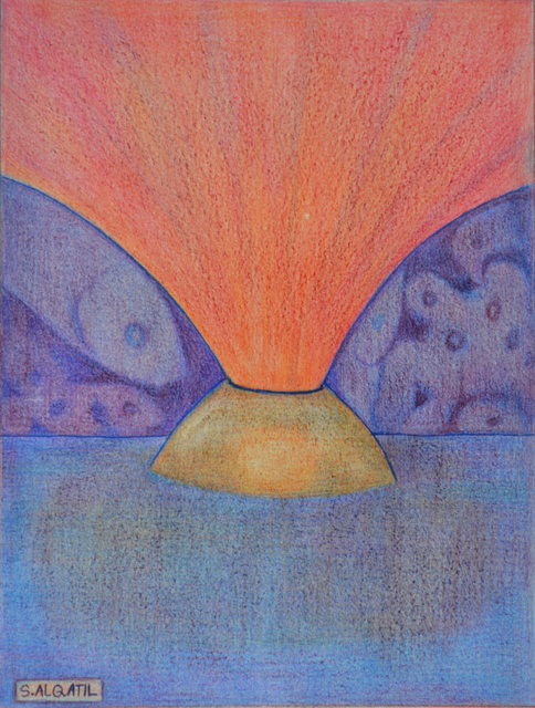 Saqer Al-Qatil, ‘Volcano and Sea’, 1999, Zawyeh Gallery