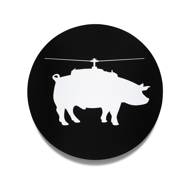 Scott Patt, ‘“helipig” (black)’, 2012, Painting, Acrylic and resin on panel, Winston Wächter Fine Art
