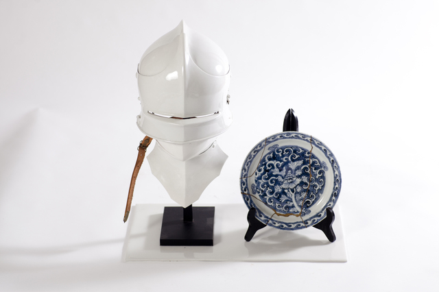 Hans van Houwelingen, ‘Mushin (No-Mindness)’, 2015, Installation, Porcelain, Leather, Steel, Wood, Priveekollektie Contemporary Art | Design