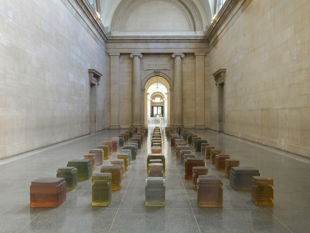 Rachel Whiteread, Untitled (One Hundred Spaces),
1995
. Resin. Pinault Collection © Rachel Whiteread. Photo: © Tate (Seraphina Neville and Andrew Dunkley) Rachel Whiteread, Untitled (One Hundred Spaces),
1995
. Resin. Pinault Collection © Rachel Whiteread. Photo: © Tate (Seraphina Neville and Andrew Dunkley)