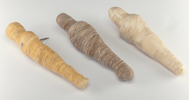 E.V. Day, ‘Three Mummified Barbies’, circa 1995, Mixed Media, Barbie dolls in beeswax, twine, and mixed media, Heritage Auctions