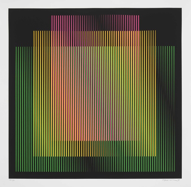 Carlos Cruz-Diez, ‘Germania 2’, 2018, Print, Screenprint on 300gsm BFK paper, Cristea Roberts Gallery