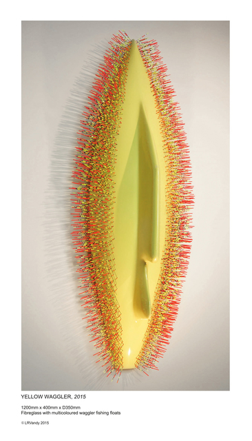 LR Vandy, ‘Yellow Waggler’, 2015, Sculpture, Fibreglass with multicoloured waggler fishing floats, October Gallery