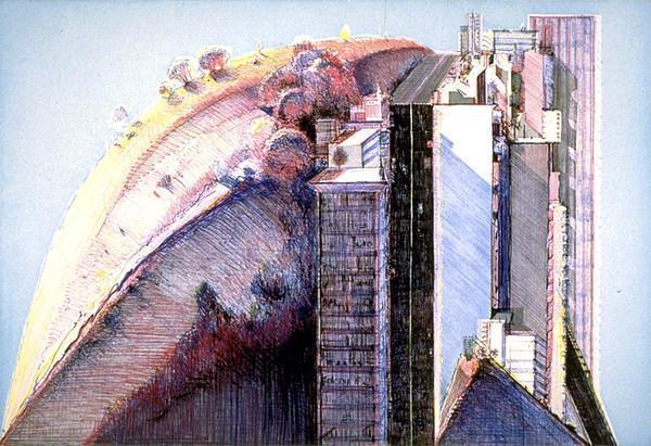 Wayne Thiebaud, ‘Country City’, 1988, Print, Etching and aquatint, Vertu Fine Art