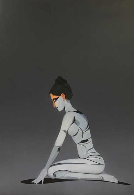 Surendran Nair, ‘Smuor Trishtubh: Aught there or noughtthere lay beyond this perfect realm so dreary; aught there or noughtthere lay besides this lacteous gulf so profound. Sargam, Visargam, and a refrain.’, 2020, Painting, Oil on canvas, Aicon Gallery