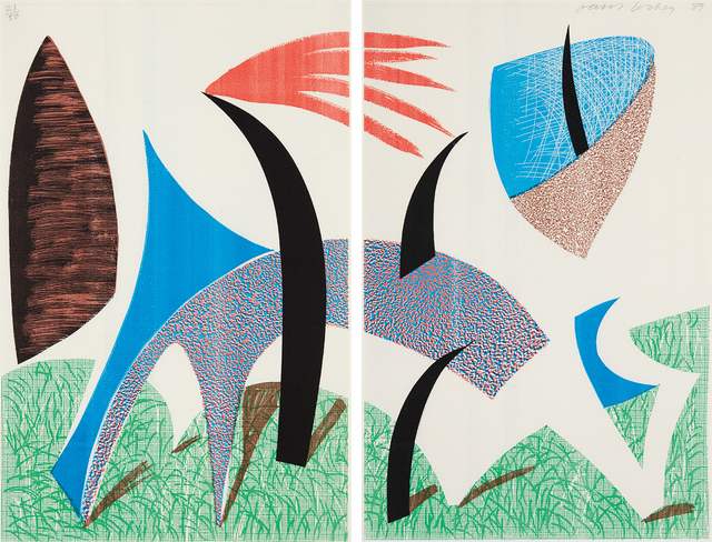 David Hockney, ‘Diptychon’, 1989, Phillips