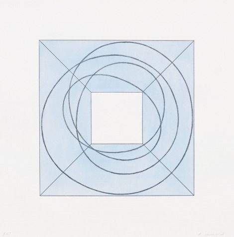 Robert Mangold, ‘Framed Square with Open Square B (Blue)’, 2013, Nikola Rukaj Gallery