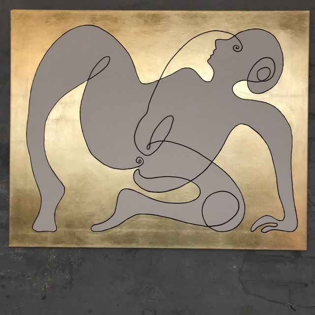 Wolfgang Fuerst, ‘KLIMT.01’, 2020, Painting, Acrylic colours on filled and gold plated canvas, the gallery STEINER