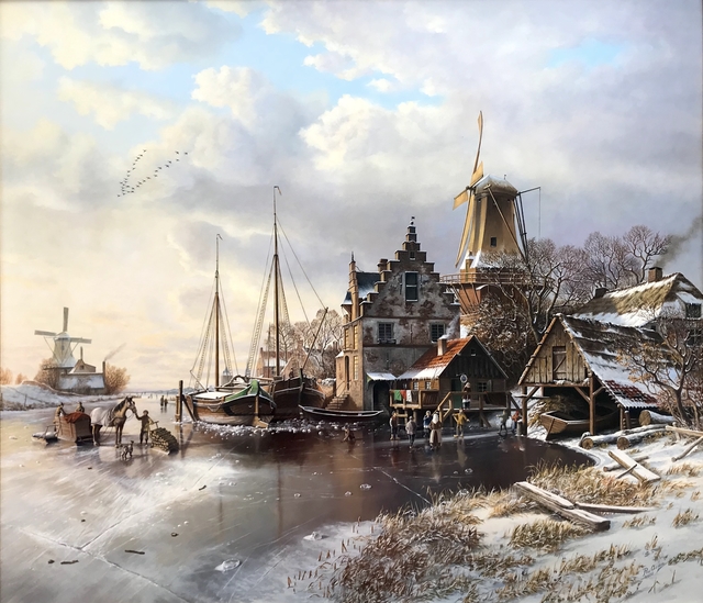 Rob van Assen, ‘Romantic winter landscape with windmills’, ca. 2016, ArtBoutique
