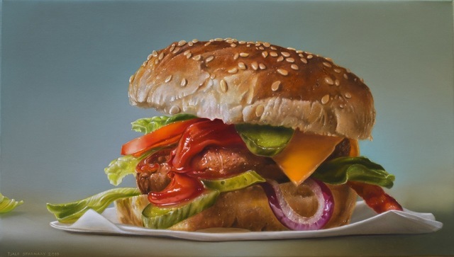 Tjalf Sparnaay, ‘Hamburger with Red Onion’, 2018, Louis K. Meisel Gallery