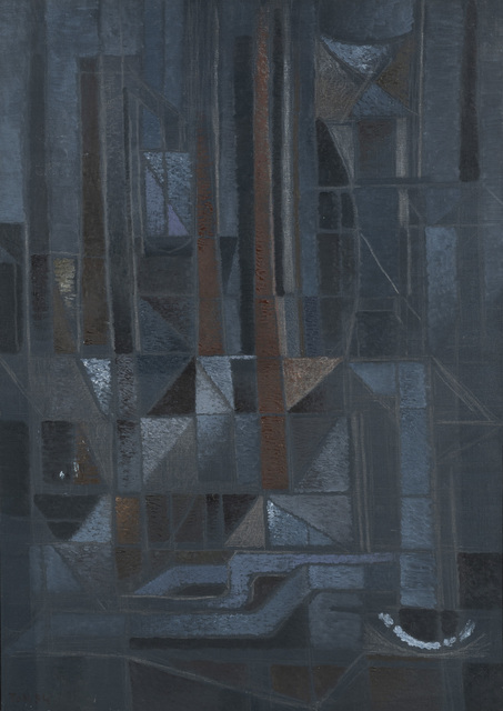 Toti Scialoja, ‘Natura morta’, 1954, Painting, Oil and pastel on canvas, Martini Studio d'Arte