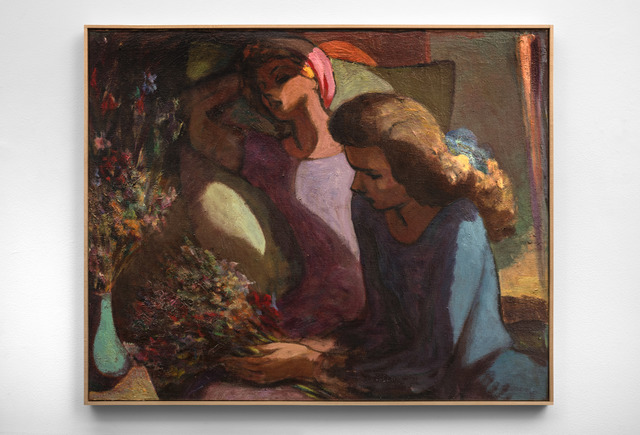 Lorser Feitelson, ‘The Sisters’, 1944, Painting, Oil on canvas, Louis Stern Fine Arts