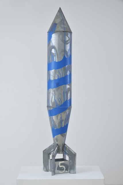 Stano Filko, ‘RAKETA - BLUE - 5. CAKRA’, 2005, Galerie Emanuel Layr
