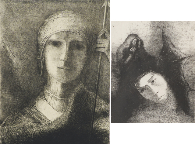 Odilon Redon, ‘Two works of art: Parsifal; Untitled from La Tentation de Saint Antoine’, Rago/Wright