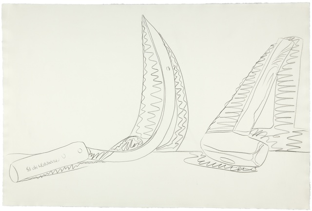 Andy Warhol, ‘Hammer and Sickle’, 1977, Drawing, Collage or other Work on Paper, Graphite on paper, Christie's Warhol Sale