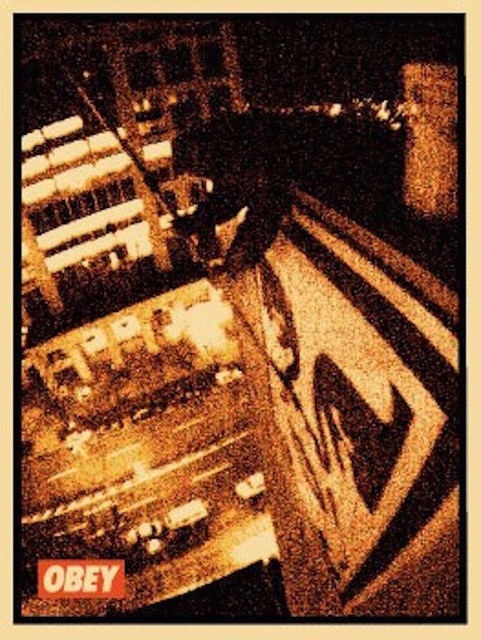 Shepard Fairey (OBEY), ‘Tokyo Roof’, 2001, Dope! Gallery